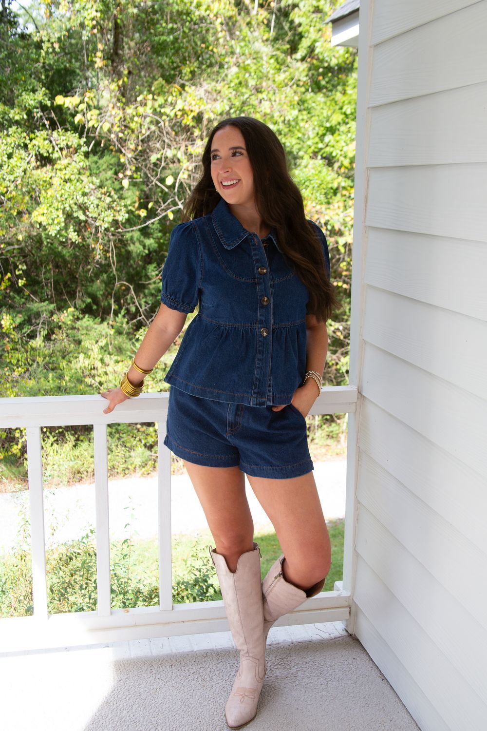 Business Casual Puff Sleeve Set