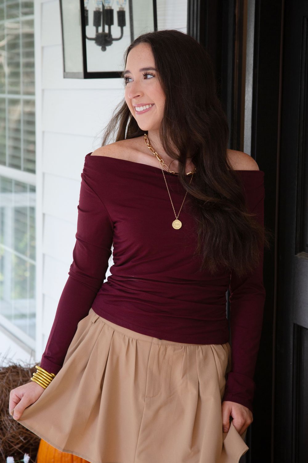 Coffee Shop Cutie Mid Rise Pleated Mini Skort