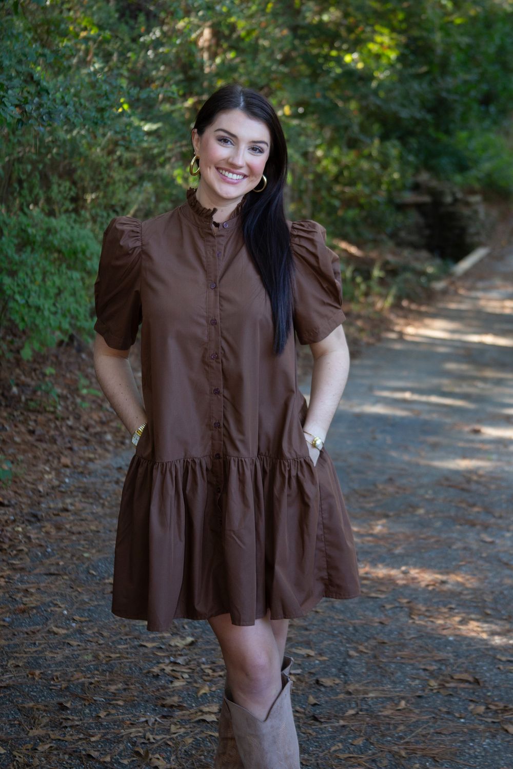 Coming Back to Me Pleated Ruffle Dress