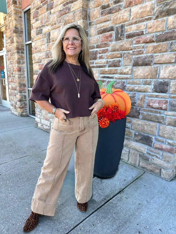 All Tied Up Wide Leg Ankle Pant