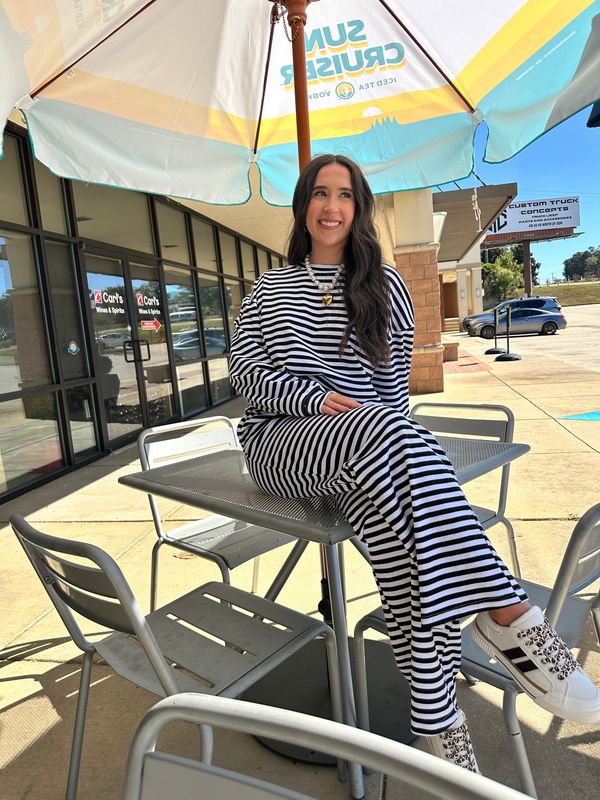 Uptown Cozy Striped Lulu Pant