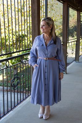 Eternal Bliss Button Down Washed Dress