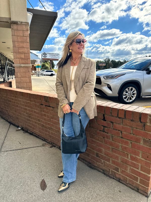 Cafe Hangout Wool Blend Blazer