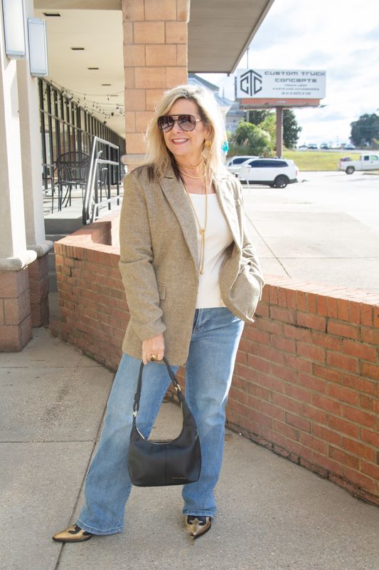 Cafe Hangout Wool Blend Blazer