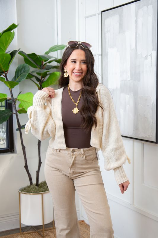 Disruptive Attitude Bow Sweater Cardigan