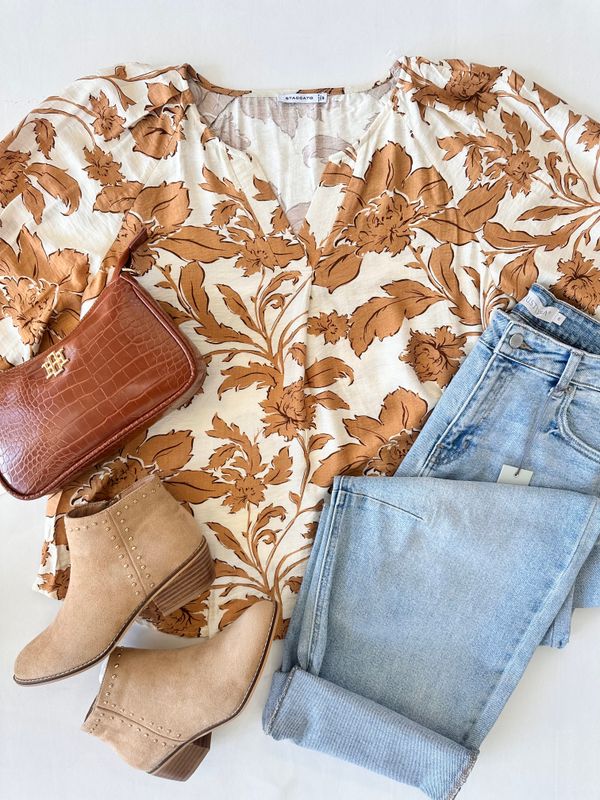 Above &amp; Beyond Floral Printed Blouse Top