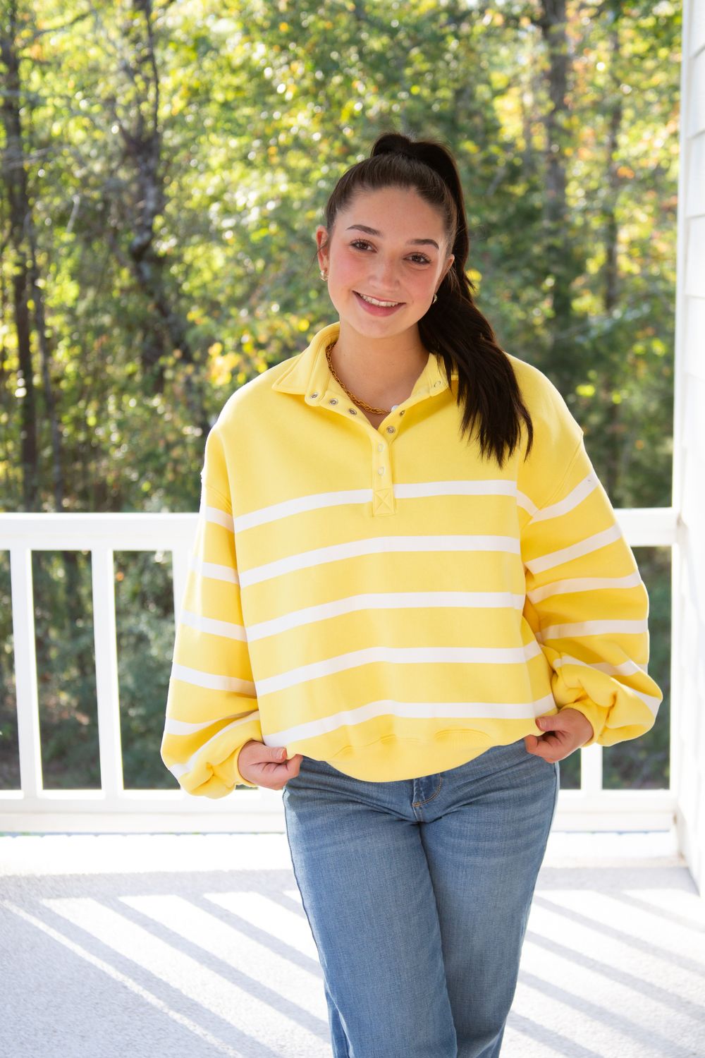 Addison Stripe Pullover