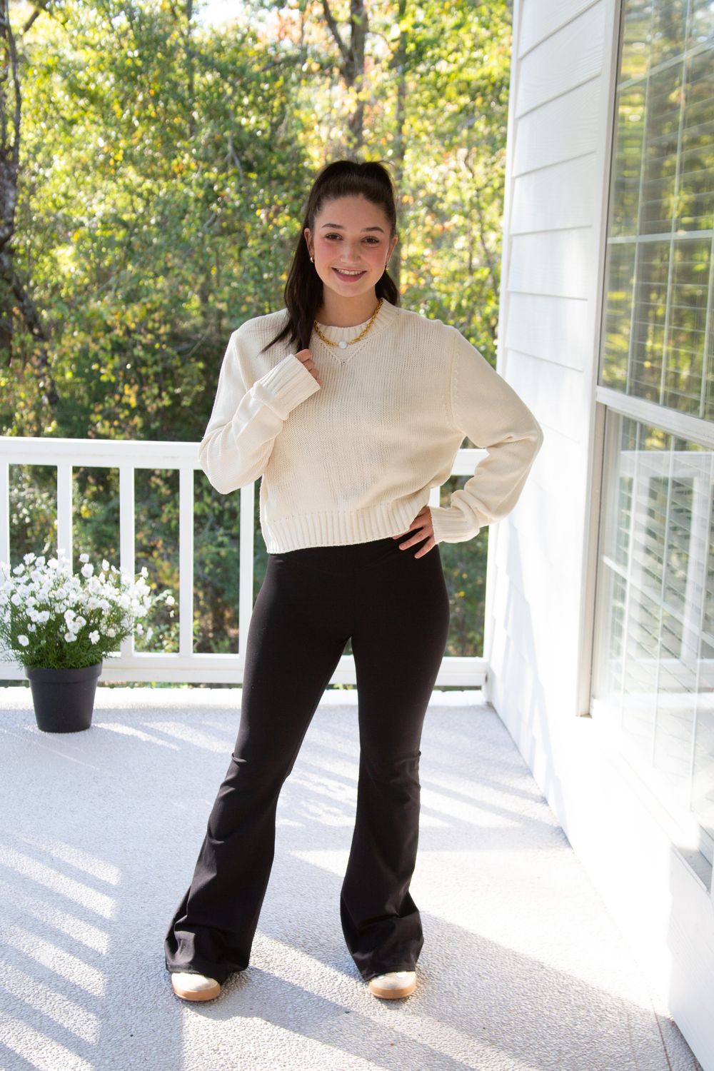 Break the Boundaries Cropped Knit Sweater