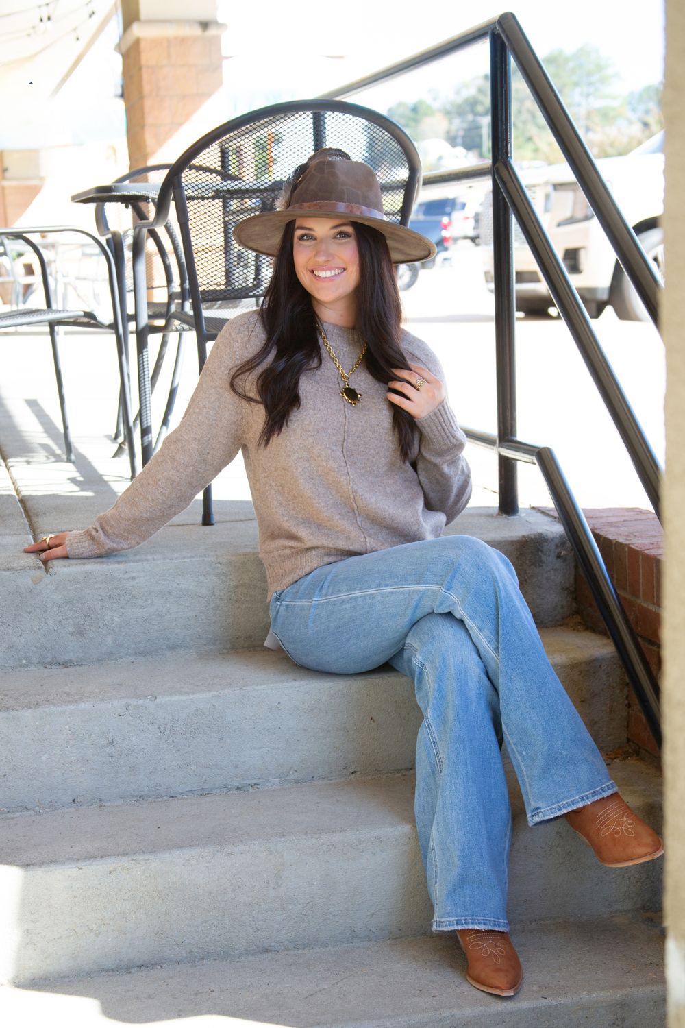 Teasing You Center Seamed Sweater