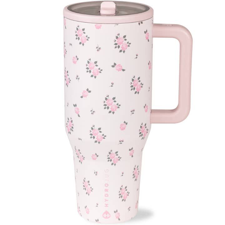 WILD ROSE HydroJug 40 oz Traveler Tumbler