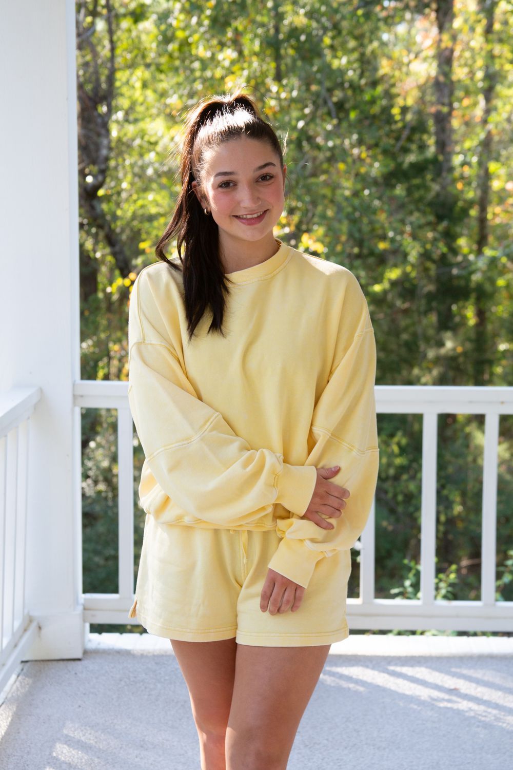 Cozy Up To Me Mineral Washed French Terry Short Set