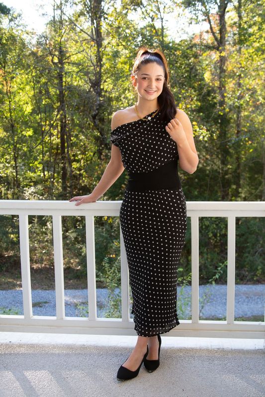 We Own The Night Cowl Neck Polka Dot Rib Set