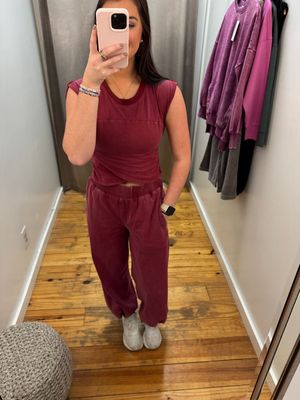 Perfectly Polished Mineral Wash Jogger Set