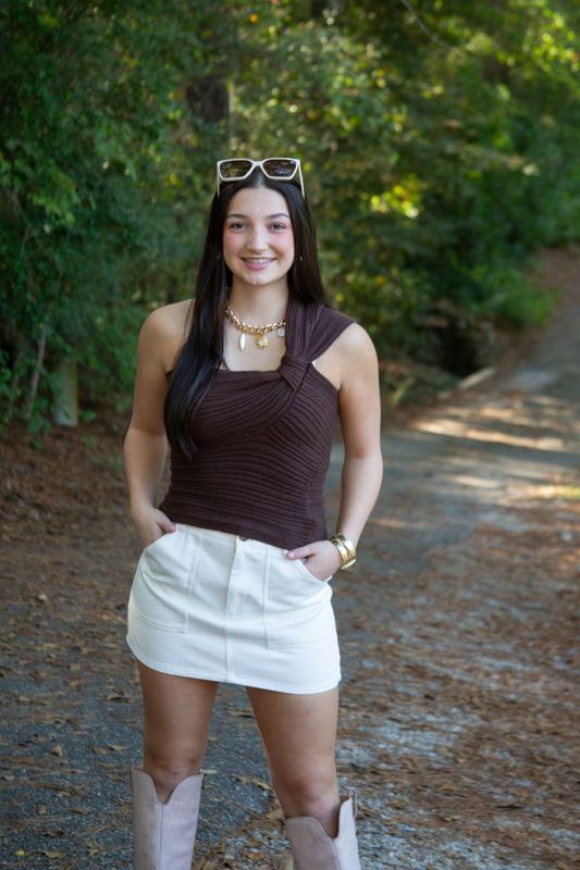 Come for It One Shoulder Knit Sweater Top