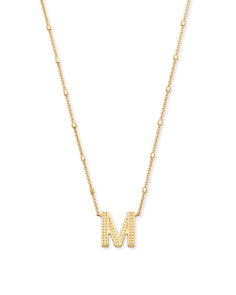 KS Letter Pendant Necklace