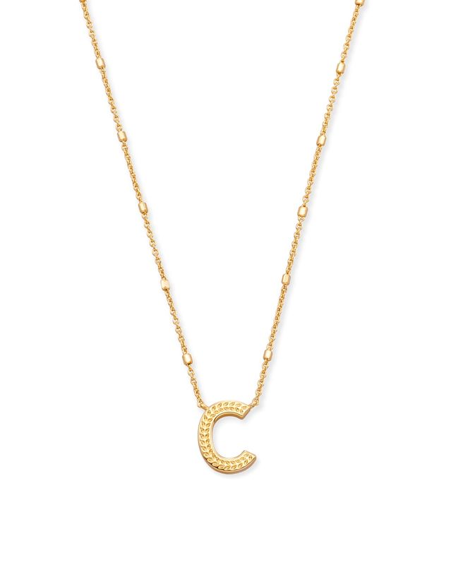 KS Letter Pendant Necklace