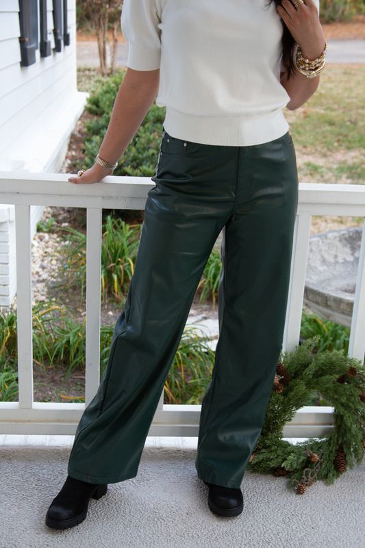 Your Allure High Waist Faux Leather Pant