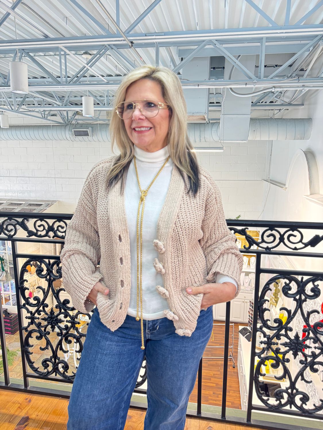 When You Know Open Knit Cardigan