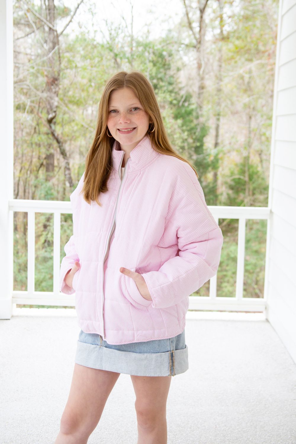 Make The Difference Stripe Quilted Jacket