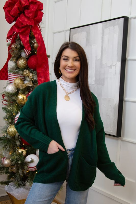 Take the Leap Oversized Cardigan w/ Pocket