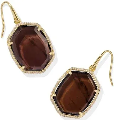 Daphne Pave Frame Drop Earring 