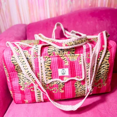 Large Quilted Duffle Bag