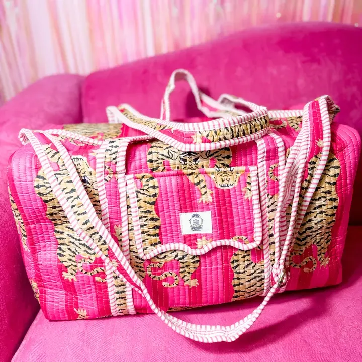 Large Quilted Duffle Bag