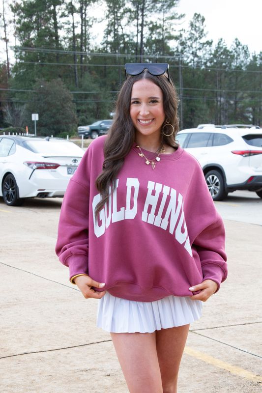 Gold Hinge Wide Arm Sweatshirt
