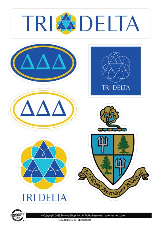 Sorority Sticker Sheet Brand 