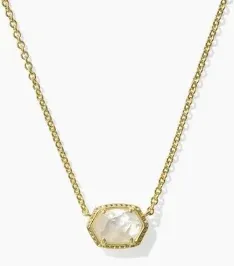 Daphne Framed Pendant Necklace