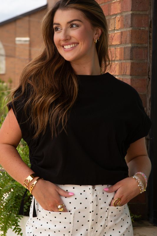Twist of Fate Side Tie Detail Top