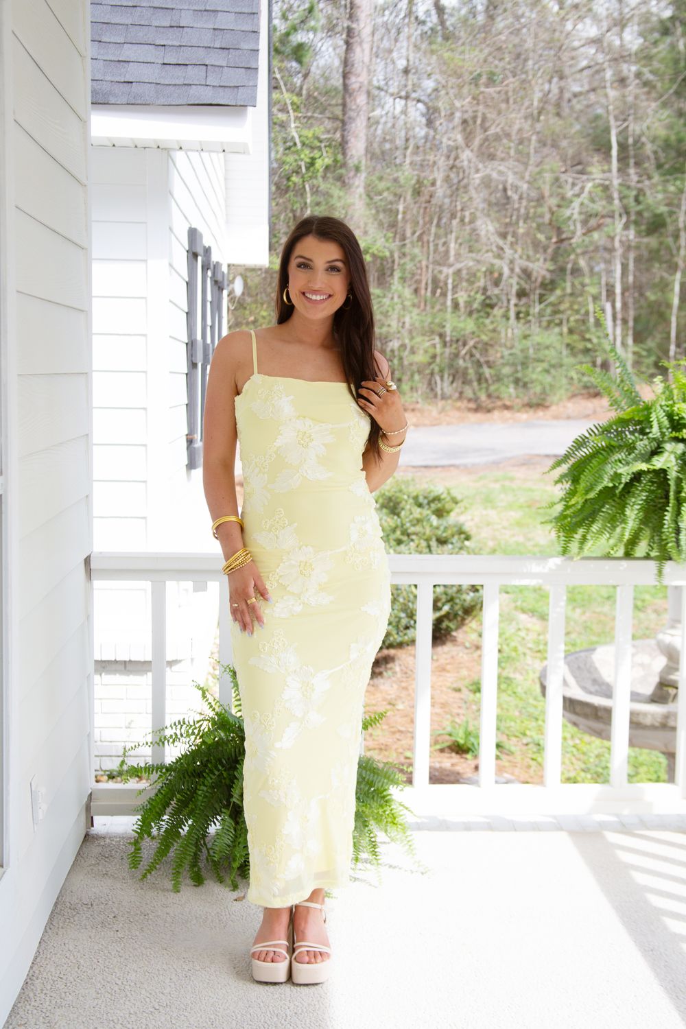 Lover In Lace Sleeveless Mesh Floral Embroidered Maxi Dress