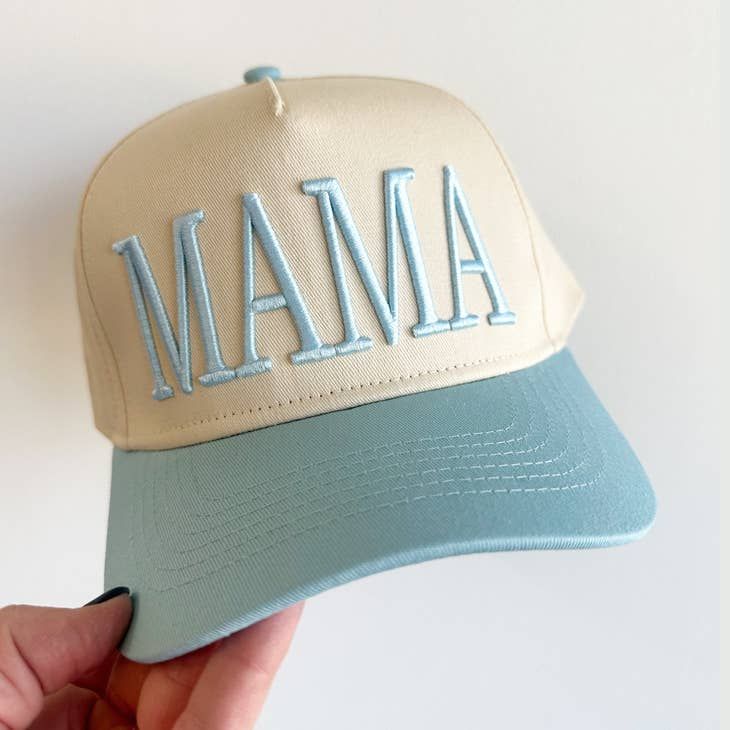 Mama Vintage Trucker Hat BLUE