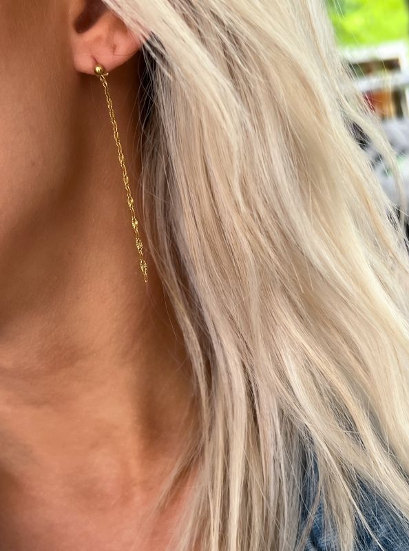 Chan Sutt Dainty Chain Earring GOLD