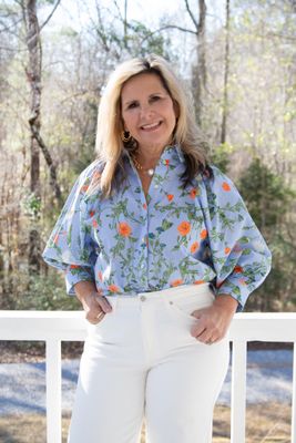 Rare Love 3/4 Sleeve Floral Top