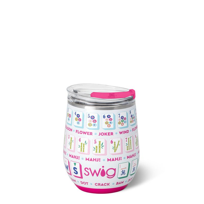 SWIG Steamless Wine Cup 12oz MAHJONG