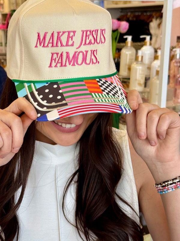 Make Jesus Famous Bright Trucker Hat