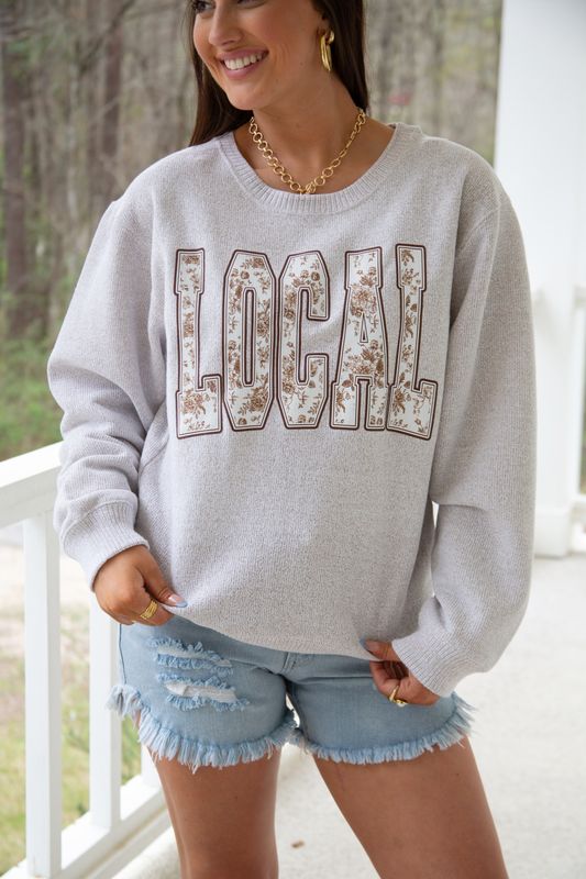 Floral LOCAL Graphic Sweatshirt