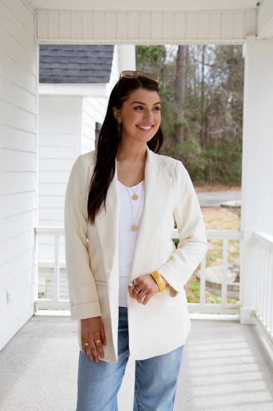 Love Spell Open Front Classic Blazer