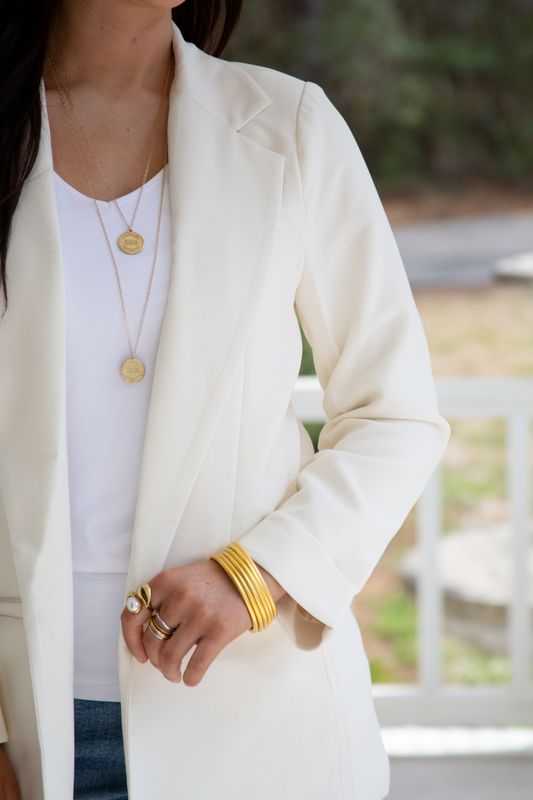 Love Spell Open Front Classic Blazer