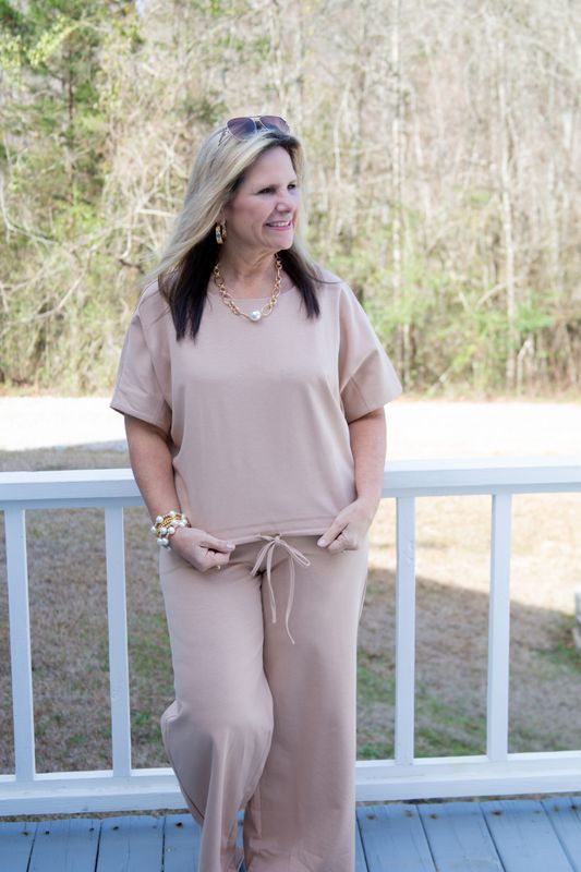 Through the Storm Asymmetrical Wide Leg Set