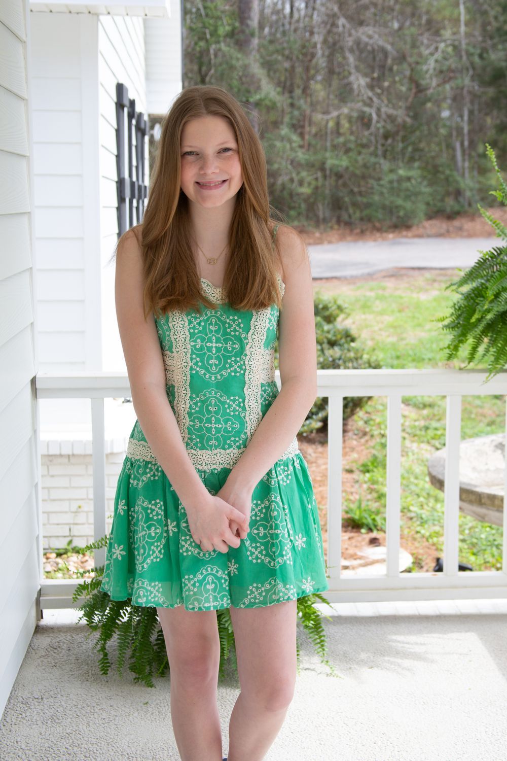 Graceful Glow Embroidery Lace Trim Mini Dress