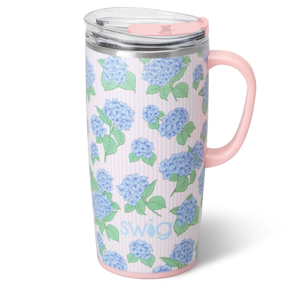 SWIG Travel Mug 22oz HYDRANGEAS
