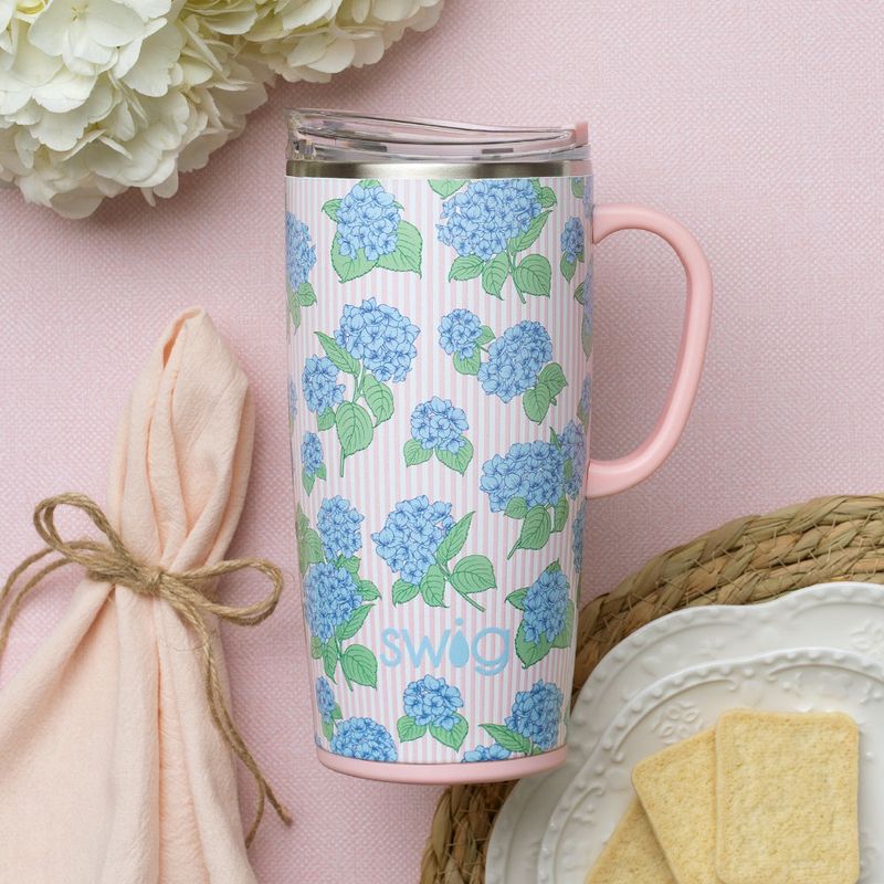SWIG Travel Mug 22oz HYDRANGEAS