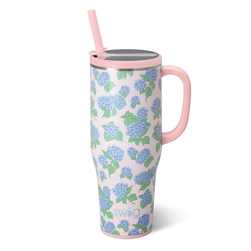 SWIG Mega Mug 40oz HYDRANGEAS