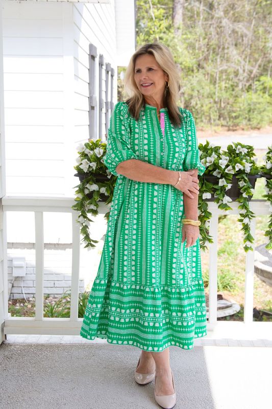 Riley Heritage Stitch Midi Dress