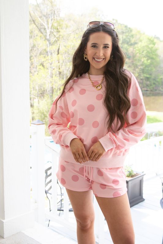 Bringing You Up Polka Dot Short Set