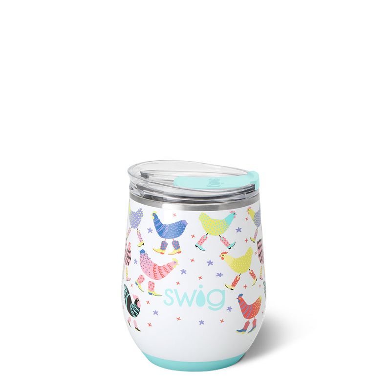 SWIG Steamless Wine Cup 12oz FUNKY CHICKEN