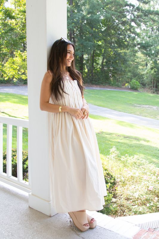 Find Me Again Pleated Midi Dress