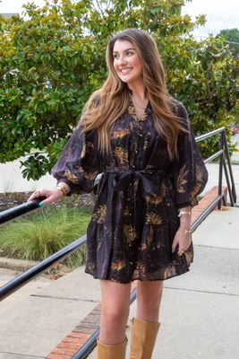Clean Slate 3/4 Belt Mini Dress
